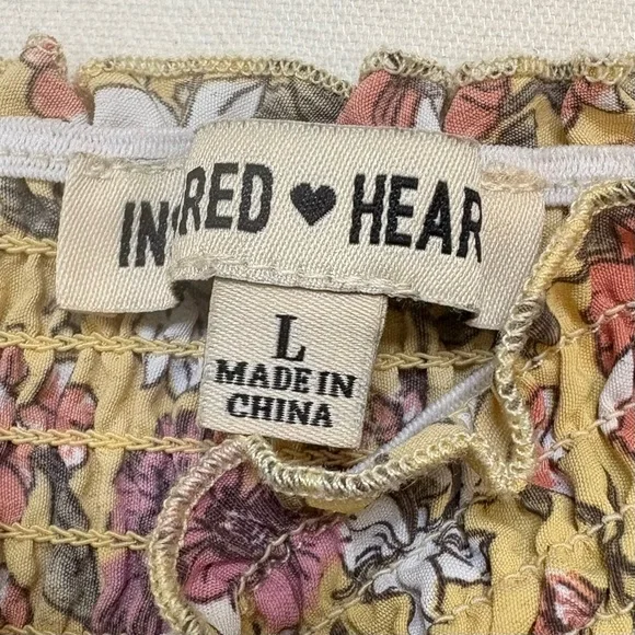 Inspired Hearts Boho feminine Long Sleeve Maxi Dress L - Picture 8 of 14